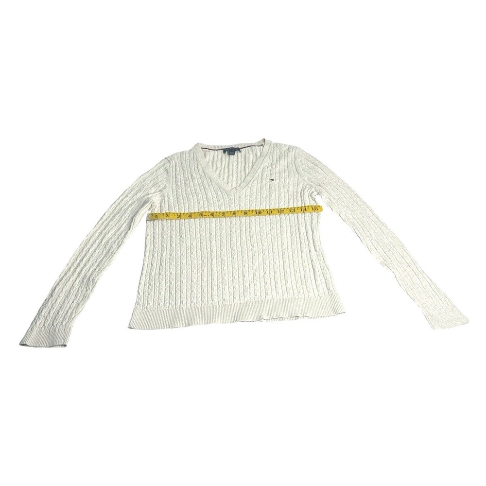 Tommy Hilfiger Cable Knit Cotton Sweater Set 2pc Navy & Beige L - Picture 6 of 16